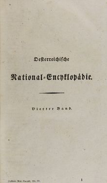 Bild der Seite - 1 - in Österreichische National-Enzyklopädie - Buchstabe N-Sed, Band 4