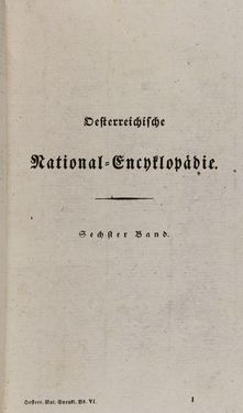 Image of the Page - 1 - in Österreichische National-Enzyklopädie - Buchstabe W-Z, Volume 6
