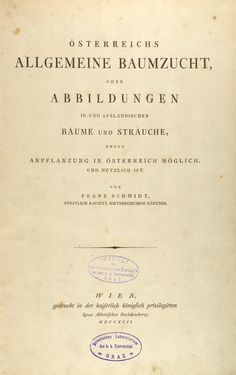 Bild der Seite - 1 - in Österreichs allgemeine Baumzucht - Abbildungen in- und ausländischer Bäume und Sträucher, deren Anpflanzung in Österreich möglich und nützlich ist