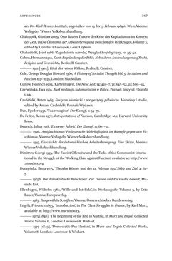 Image of the Page - 367 - in Otto Bauer (1881–1938) - Thinker and Politician