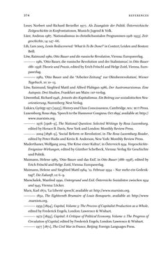 Image of the Page - 374 - in Otto Bauer (1881–1938) - Thinker and Politician