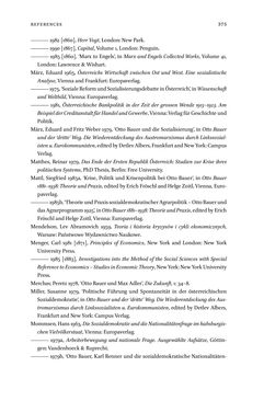 Image of the Page - 375 - in Otto Bauer (1881–1938) - Thinker and Politician