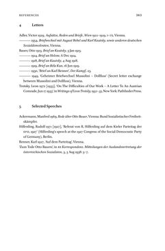 Image of the Page - 383 - in Otto Bauer (1881–1938) - Thinker and Politician