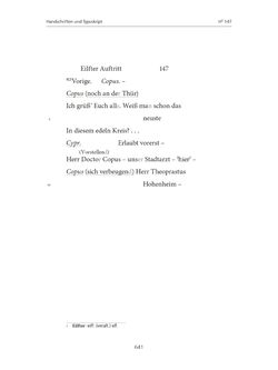 Image of the Page - 641 - in Paracelsus - Historisch-kritische Ausgabe