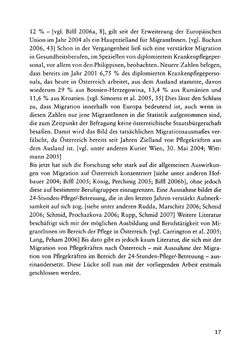 Bild der Seite - 17 - in Pflegekräftemigration nach Österreich - Eine empirische Analyse