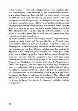 Image of the Page - 70 - in Pflegekräftemigration nach Österreich - Eine empirische Analyse