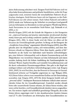 Image of the Page - 83 - in Pflegekräftemigration nach Österreich - Eine empirische Analyse