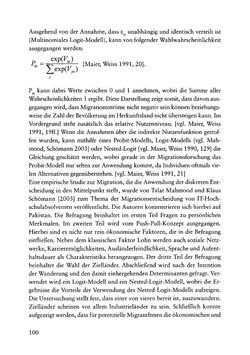 Image of the Page - 100 - in Pflegekräftemigration nach Österreich - Eine empirische Analyse