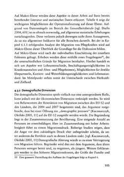 Image of the Page - 105 - in Pflegekräftemigration nach Österreich - Eine empirische Analyse