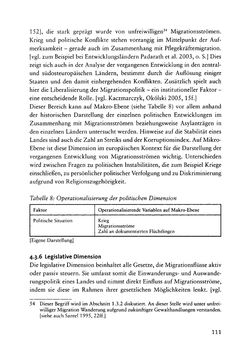 Image of the Page - 111 - in Pflegekräftemigration nach Österreich - Eine empirische Analyse