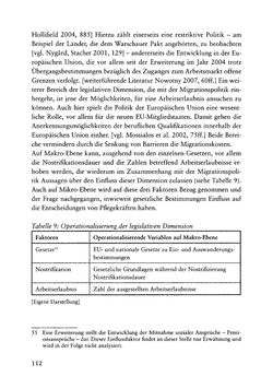 Image of the Page - 112 - in Pflegekräftemigration nach Österreich - Eine empirische Analyse