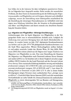 Image of the Page - 129 - in Pflegekräftemigration nach Österreich - Eine empirische Analyse