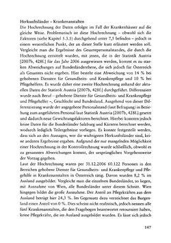 Image of the Page - 147 - in Pflegekräftemigration nach Österreich - Eine empirische Analyse