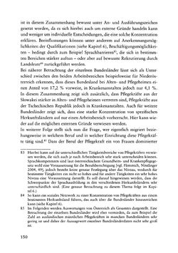Image of the Page - 150 - in Pflegekräftemigration nach Österreich - Eine empirische Analyse