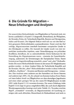 Image of the Page - 157 - in Pflegekräftemigration nach Österreich - Eine empirische Analyse