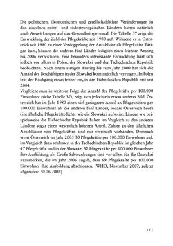 Bild der Seite - 171 - in Pflegekräftemigration nach Österreich - Eine empirische Analyse