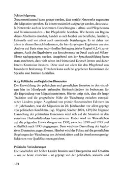 Bild der Seite - 194 - in Pflegekräftemigration nach Österreich - Eine empirische Analyse