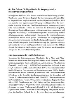 Image of the Page - 207 - in Pflegekräftemigration nach Österreich - Eine empirische Analyse