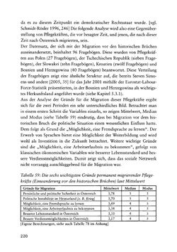 Image of the Page - 220 - in Pflegekräftemigration nach Österreich - Eine empirische Analyse