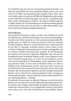 Image of the Page - 230 - in Pflegekräftemigration nach Österreich - Eine empirische Analyse