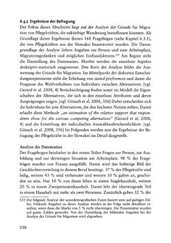 Image of the Page - 238 - in Pflegekräftemigration nach Österreich - Eine empirische Analyse