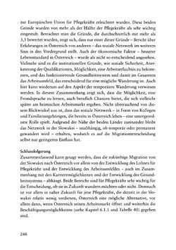 Image of the Page - 246 - in Pflegekräftemigration nach Österreich - Eine empirische Analyse