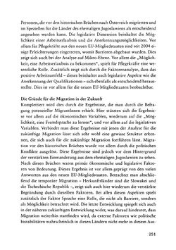 Image of the Page - 251 - in Pflegekräftemigration nach Österreich - Eine empirische Analyse