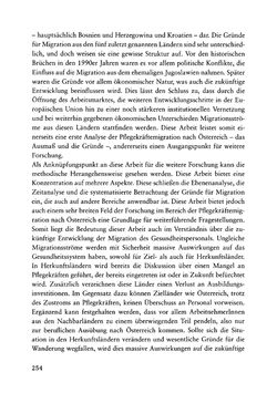 Image of the Page - 254 - in Pflegekräftemigration nach Österreich - Eine empirische Analyse