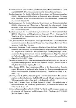 Bild der Seite - 279 - in Pflegekräftemigration nach Österreich - Eine empirische Analyse