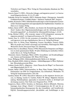 Image of the Page - 282 - in Pflegekräftemigration nach Österreich - Eine empirische Analyse
