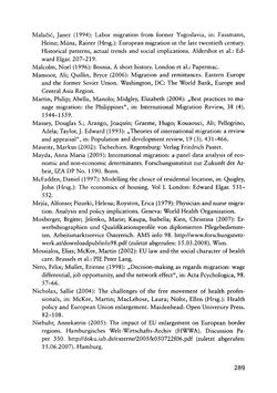 Image of the Page - 289 - in Pflegekräftemigration nach Österreich - Eine empirische Analyse