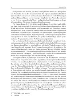 Image of the Page - 10 - in Porträtgalerien auf Papier - Sammeln und Ordnen von druckgrafischen Porträts am Beispiel Kaiser Franz‘ I. von Österreich und anderer fürstlicher Sammler