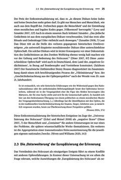 Bild der Seite - 25 - in Der Zweite Weltkrieg in postsozialistischen Gedenkmuseen - Geschichtspolitik zwischen der ‚Anrufung Europas‘ und dem Fokus auf ‚unser‘ Leid