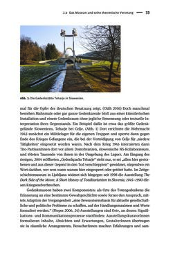 Image of the Page - 33 - in Der Zweite Weltkrieg in postsozialistischen Gedenkmuseen - Geschichtspolitik zwischen der ‚Anrufung Europas‘ und dem Fokus auf ‚unser‘ Leid