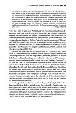 Bild der Seite - 35 - in Der Zweite Weltkrieg in postsozialistischen Gedenkmuseen - Geschichtspolitik zwischen der ‚Anrufung Europas‘ und dem Fokus auf ‚unser‘ Leid