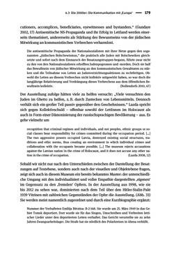 Image of the Page - 179 - in Der Zweite Weltkrieg in postsozialistischen Gedenkmuseen - Geschichtspolitik zwischen der ‚Anrufung Europas‘ und dem Fokus auf ‚unser‘ Leid