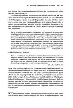 Bild der Seite - 187 - in Der Zweite Weltkrieg in postsozialistischen Gedenkmuseen - Geschichtspolitik zwischen der ‚Anrufung Europas‘ und dem Fokus auf ‚unser‘ Leid