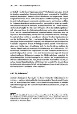 Bild der Seite - 202 - in Der Zweite Weltkrieg in postsozialistischen Gedenkmuseen - Geschichtspolitik zwischen der ‚Anrufung Europas‘ und dem Fokus auf ‚unser‘ Leid