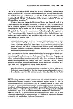 Image of the Page - 209 - in Der Zweite Weltkrieg in postsozialistischen Gedenkmuseen - Geschichtspolitik zwischen der ‚Anrufung Europas‘ und dem Fokus auf ‚unser‘ Leid