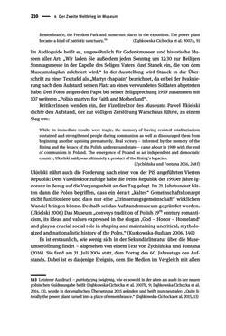 Image of the Page - 210 - in Der Zweite Weltkrieg in postsozialistischen Gedenkmuseen - Geschichtspolitik zwischen der ‚Anrufung Europas‘ und dem Fokus auf ‚unser‘ Leid