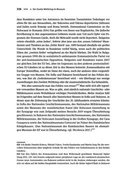 Bild der Seite - 226 - in Der Zweite Weltkrieg in postsozialistischen Gedenkmuseen - Geschichtspolitik zwischen der ‚Anrufung Europas‘ und dem Fokus auf ‚unser‘ Leid