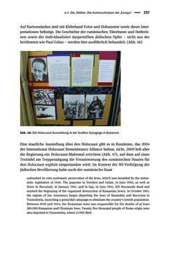 Image of the Page - 237 - in Der Zweite Weltkrieg in postsozialistischen Gedenkmuseen - Geschichtspolitik zwischen der ‚Anrufung Europas‘ und dem Fokus auf ‚unser‘ Leid