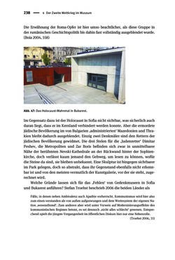 Image of the Page - 238 - in Der Zweite Weltkrieg in postsozialistischen Gedenkmuseen - Geschichtspolitik zwischen der ‚Anrufung Europas‘ und dem Fokus auf ‚unser‘ Leid