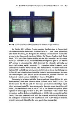 Image of the Page - 243 - in Der Zweite Weltkrieg in postsozialistischen Gedenkmuseen - Geschichtspolitik zwischen der ‚Anrufung Europas‘ und dem Fokus auf ‚unser‘ Leid