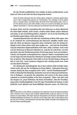 Image of the Page - 248 - in Der Zweite Weltkrieg in postsozialistischen Gedenkmuseen - Geschichtspolitik zwischen der ‚Anrufung Europas‘ und dem Fokus auf ‚unser‘ Leid