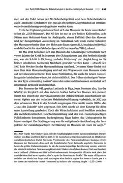 Image of the Page - 249 - in Der Zweite Weltkrieg in postsozialistischen Gedenkmuseen - Geschichtspolitik zwischen der ‚Anrufung Europas‘ und dem Fokus auf ‚unser‘ Leid
