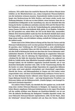 Image of the Page - 257 - in Der Zweite Weltkrieg in postsozialistischen Gedenkmuseen - Geschichtspolitik zwischen der ‚Anrufung Europas‘ und dem Fokus auf ‚unser‘ Leid