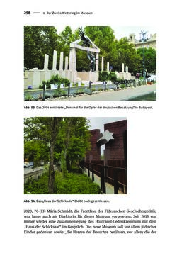 Image of the Page - 258 - in Der Zweite Weltkrieg in postsozialistischen Gedenkmuseen - Geschichtspolitik zwischen der ‚Anrufung Europas‘ und dem Fokus auf ‚unser‘ Leid