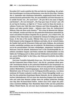 Image of the Page - 268 - in Der Zweite Weltkrieg in postsozialistischen Gedenkmuseen - Geschichtspolitik zwischen der ‚Anrufung Europas‘ und dem Fokus auf ‚unser‘ Leid