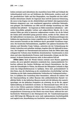 Image of the Page - 272 - in Der Zweite Weltkrieg in postsozialistischen Gedenkmuseen - Geschichtspolitik zwischen der ‚Anrufung Europas‘ und dem Fokus auf ‚unser‘ Leid